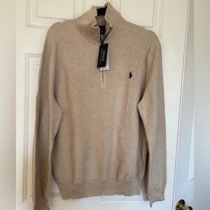Men’s Xl 1/4 zip sweater Ralph Lauren polo, new with tags